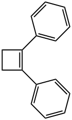 1,2-Diphenylcyclobutene Struktur