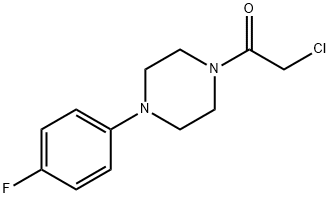 2-氯-1-[4-(4-氟-苯基)-哌嗪-1-基]-乙酮, 330601-48-4, 结构式