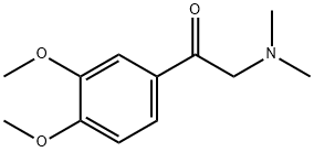 2-(Dimethylamino)-3',4'-dimethoxyacetophenone 结构式
