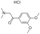 ETHANONE, 1-(3,4-DIMETHOXYPHENYL)-2-(DIMETHYLAMINO)-, HYDROCHLORIDE 结构式