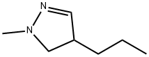 1-メチル-4-プロピル-2-ピラゾリン 化学構造式