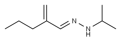 2-メチレンペンタナールイソプロピルヒドラゾン 化学構造式