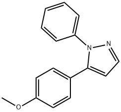 5-(4-METHOXYPHENYL)-1-PHENYL-1H-PYRAZOLE Struktur