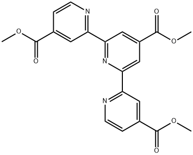 TRIMETHYL 2,2':6',2''-TERPYRIDINE-4,4',4''-TRICARBOXYLATE Struktur