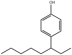 4-(1-エチルヘキシル)フェノール 化学構造式