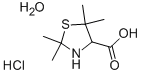 2,2,5,5-テトラメチルチアゾリジン-4-カルボン酸·塩酸塩 化学構造式