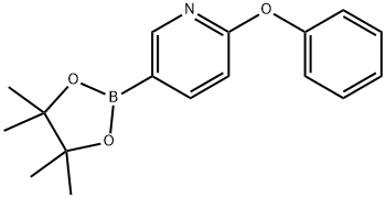 2-Phenoxy-5-(4,4,5,5-tetramethyl-[1,3,2]
dioxaborolan-2-yl)-pyridine Struktur