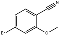 4-BROMO-2-METHOXY-BENZONITRILE 化学構造式