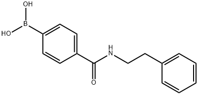 4-(Phenethylcarbamoyl)phenylboronic acid Structure