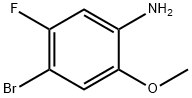 4-ブロモ-5-フルオロ-2-メトキシアニリン 化学構造式