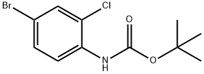 TERT-BUTYL 4-BROMO-2-CHLOROPHENYLCARBAMATE Structure