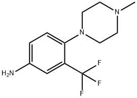 4-(4-甲基-哌嗪-1-基)-3-三氟甲基-苯胺, 330796-48-0, 结构式