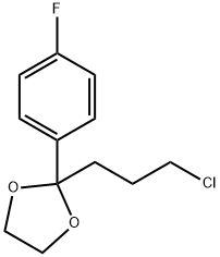 2-(3-Chloropropyl)-2-(4-fluorophenyl)-1,3-dioxolane Struktur