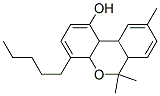テトラヒドロ-6,6,9-トリメチル-4-ペンチル-6H-ジベンゾ[b,d]ピラン-1-オール 化学構造式