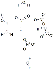 Thorium(IV) nitrate tetrahydrate. 化学構造式