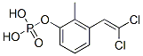 Phosphoric acid 2,2-dichloroethenylmethylphenyl ester Struktur