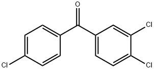 3,4,4'-トリクロロベンゾフェノン 化学構造式