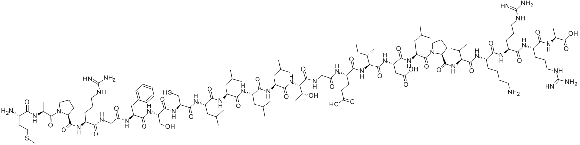 (GLY14)-HUMANIN (HUMAN), 330936-70-4, 结构式