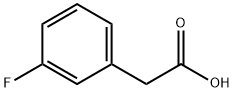 3-氟苯乙酸,331-25-9,结构式