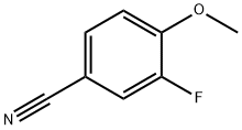 3-フルオロ-4-メトキシベンゾニトリル 化学構造式