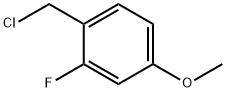 1-(クロロメチル)-2-フルオロ-4-メトキシベンゼン 化学構造式