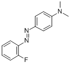4-[(2-フルオロフェニル)アゾ]-N,N-ジメチルベンゼンアミン 化学構造式