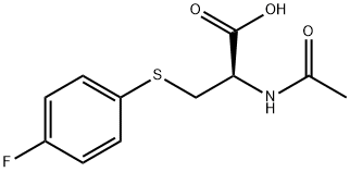 S-(4-FLUOROPHENYL)MERCAPTURIC ACID Structure