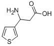 3-氨基-3-(3-噻吩基)丙酸, 3310-99-4, 结构式