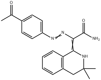 2-[(4-Acetylphenyl)azo]-2-(3,4-dihydro-3,3-diMethyl-1(2H)-
isoquinolinylidene)acetaMide Structure