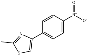 2-メチル-4-(4-ニトロフェニル)チアゾール 化学構造式