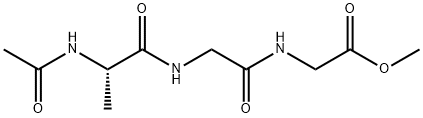 N-[N-(N-Acetyl-L-alanyl)glycyl]glycine methyl ester Struktur