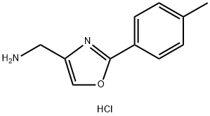 C-(2-P-TOLYL-OXAZOL-4-YL)-METHYLAMINE Struktur