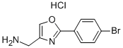 C-[2-(4-BROMO-PHENYL)-OXAZOL-4-YL]-METHYLAMINE HYDROCHLORIDE 化学構造式