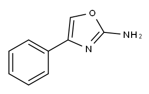 4-苯基-恶唑-2-胺,33119-65-2,结构式