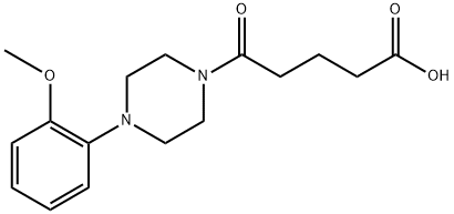 5-[4-(2-METHOXY-PHENYL)-PIPERAZIN-1-YL]-5-OXO-PENTANOIC ACID 化学構造式