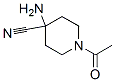4-Piperidinecarbonitrile, 1-acetyl-4-amino- (9CI) Struktur