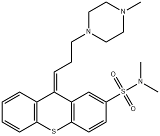 (Z)-N,N-ジメチル-9-[3-(4-メチル-1-ピペラジニル)プロピリデン]-9H-チオキサンテン-2-スルホンアミド 化学構造式