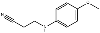3-[(4-甲氧基苯基)氨基]丙腈 结构式