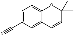 2,2-ジメチル-2H-1-ベンゾピラン-6-カルボニトリル 化学構造式