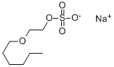 sodium 2-(hexyloxy)ethyl sulphate Structure