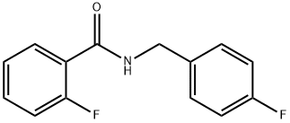 2-氟-N-(4-氟苄基)苯甲酰胺, 331434-64-1, 结构式