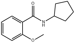 N-cyclopentyl-2-methoxybenzamide 化学構造式