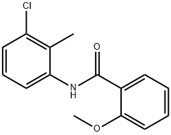 N-(3-氯-2-甲基苯基)-2-甲氧基苯甲酰胺, 331436-11-4, 结构式