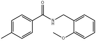 N-(2-Methoxybenzyl)-4-MethylbenzaMide, 97% Structure