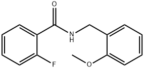 2-氟-N-(2-甲氧基苄基)苯甲酰胺, 331439-91-9, 结构式