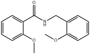 2-甲氧基-N-(2-甲氧基苄基)苯甲酰胺, 331440-01-8, 结构式