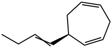 (R)-6-[(Z)-1-ブテニル]-1,4-シクロヘプタジエン 化学構造式