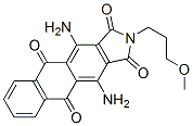 4,11-diamino-2-(3-methoxypropyl)-1H-Naphth[2,3-f]isoindole-1,3,5,10(2H)-tetrone Structure