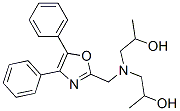 1,1'-[[(4,5-Diphenyl-2-oxazolyl)methyl]imino]di(2-propanol) Struktur