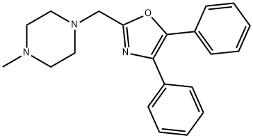 1-[(4,5-Diphenyl-2-oxazolyl)methyl]-4-methylpiperazine Structure